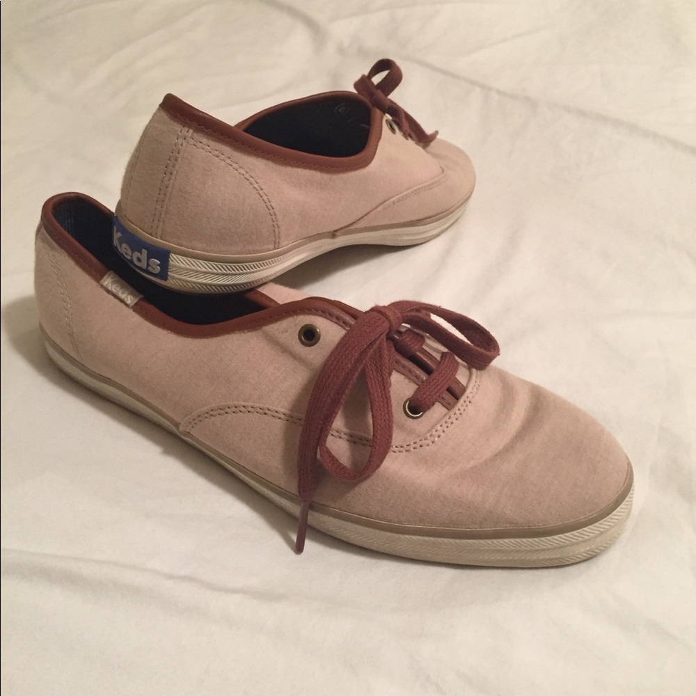 Tan and Dark Brown Women’s Keds